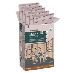 TrueBasics Clean Whey Protein Powder Isolate & Concentrate Blend, (Chocolate, 35gx5) | 25g Protein per Scoop-image-20