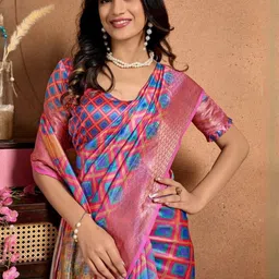 Vmdesigns Zari Silk Blend Designer Mysore Silk Saree image 4