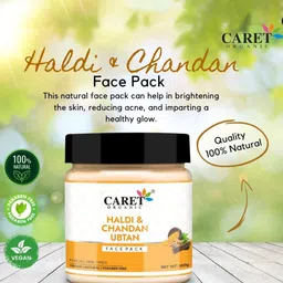 CARET ORGANIC Vitamin C Glow Scrub & Ubtan Face Pack - 100 g Each image 5