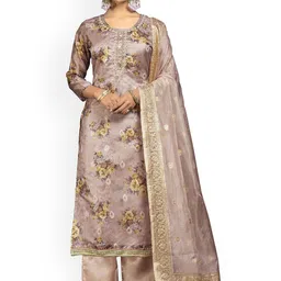 Maroosh Printed Organza Unstitched Dress Material-picture-20