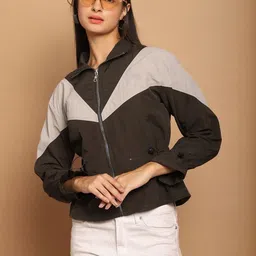 CORSICA Women Colourblocked Shirt Collar Long Sleeves Regular Top-picture-14