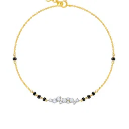 GIVA Women Gold Divya Diamond Mangalsutra Bracelet image 3