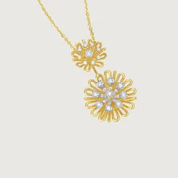 Mia by Tanishq 14KT Yellow Gold & Natural Diamond Daisy Pendant image 4