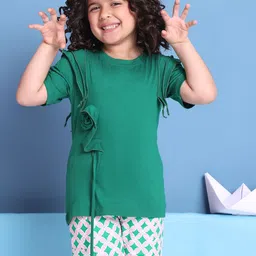 Baawri Girls Solid Cut Out Round Neck Top-picture-19