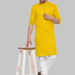 ANUJ FASHION Men Solid A-Line Kurtas-picture-10