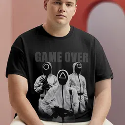 Bewakoof Plus Men Printed T-shirt image 1