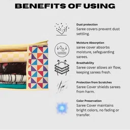 INNWYN White & Orange Geometric Printed Resistant Multi-Utility Organiser image 2