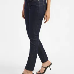 levi's Women's 711 Blue Skinny Fit Mid Rise Jeans image 4