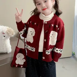 LULU & SKY Girls Printed Cardigan image 5