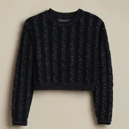 Allen Solly Junior Girls Self Design Pullover-picture-35