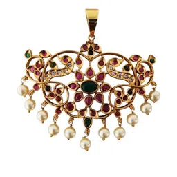 RNG Gold-Plated Artificial Stones Pendant-picture-35