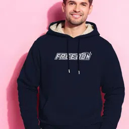 MaverIQ Men Printed Fur Hooded Pullover Sweatshirt-picture-38