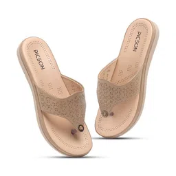 PICSON Women Printed One Toe Flats with Bows image 4