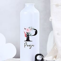 fnp White & Black Aluminium Typography Printed Water Bottle 750 ml-picture-13