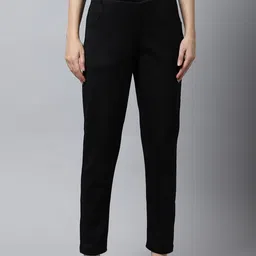 Valles365 by S.C. Women Pack of 2 Wool Slim Fit Woolen Easy Wash Trousers-image-96