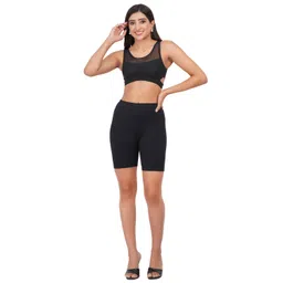 Liigne Women Slim Fit Training or Gym Shorts-picture-10