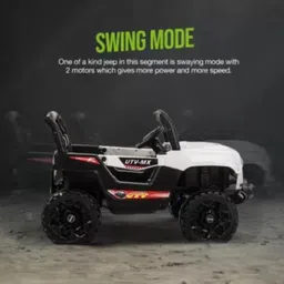 smallboytoys oh baby by flipkart kids 908 HIGH QUALITY, ELECTRIC JEEP WITH SWING FUNCTION Jeep Battery Operated Ride On image 5