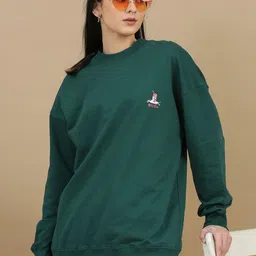 SILISOUL Women Pure Cotton Printed Sweatshirt-picture-25