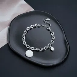 StyleCast x Revolte Men Silver-Plated Link Bracelet image 3