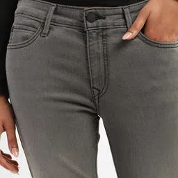 levi's Women's 711 Grey Skinny Fit Mid Rise Jeans image 5