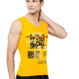 T.T. Pack Of 2 Men Typography Printed Cotton Gym Innerwear Vests image 5