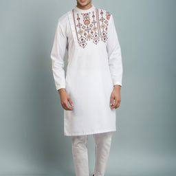 DEVOILER Men Printed Sequinned Grandeur & Majestic Artwork Kurta-picture-49