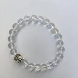Apnisanskriti Unisex Sphatik Stone with Buddha Bracelet image 4