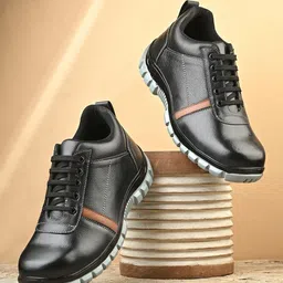 MENGLER Men Leather Sneakers-picture-13
