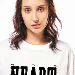 Bewakoof Women Printed Applique T-shirt image 4