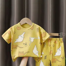 StyleCast x Revolte Boys Printed Short Sleeves Pure Cotton T-shirt With Shorts-picture-2