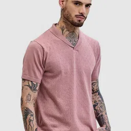 Snitch Men Self Design Round Neck Slim Fit T-shirt-picture-32