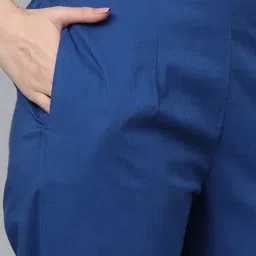 Divena Floral Printed Gotta Patti Pure Cotton Kurta With Trousers & Dupatta image 2