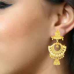 VIVASTRI Women Gold-Plated Alloy Earrings-picture-39