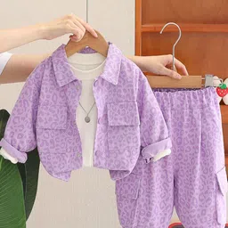 StyleCast x Revolte Girls Printed T-shirt and Shirt with Trousers-picture-19