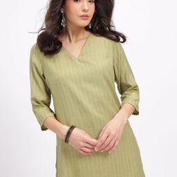 Anouk Rustic Self-Striped Straight Kurta-picture-19