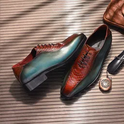 MILLE DOLLARI Men Textured Leather Formal Slip-On Shoes-picture-19