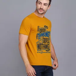 TEEFOX Typography Printed Short Sleeves Round Neck Casual T-shirt image 2