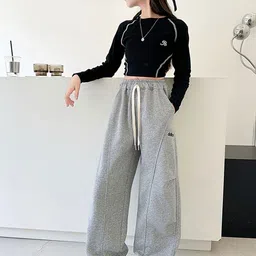 LULU & SKY Girls High-Rise Trousers image 3