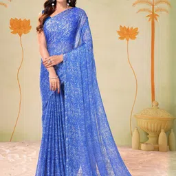 Garden Vareli Pure Chiffon Saree-picture-14