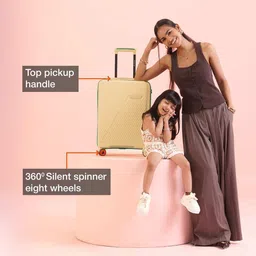 Nasher Miles Textured Hard-Sided Medium Trolley Bag image 2