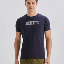 Pepe Jeans Brand Logo Printed Slim Fit T-shirt-image-82