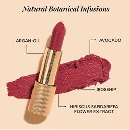 RAS LUXURY OILS Lumiere Satin Matte Lipstick With Vitamin E 4.2g - Velvet Mauve image 4