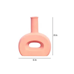 morcee Hollow Gladious Flat Ceramic Table Vase image 3