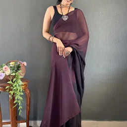 V3 FASHION STUDIO Tie and Dye Pure Georgette Ready to Wear Saree image 4