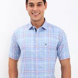 Allen Solly Men Slim Fit Opaque Checked Formal Shirt image 1