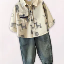 FOREVER FRIDAY Boys Printed Shirt with Trousers-picture-25