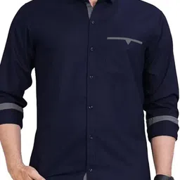 CB-COLEBROOK Men Solid Spread Collar Casual Shirt-picture-25