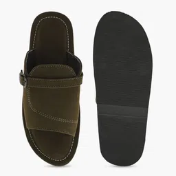 Apratim Men Embellished Open Toe Flats with Buckles image 5