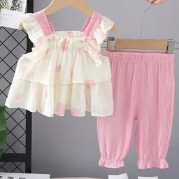 INCLUD Girls Printed Top with Trousers-picture-57