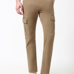 Peter England Casuals Men Mid-Rise Regular Fit Trousers-picture-7